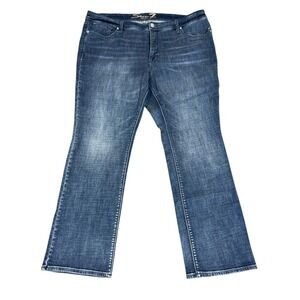 Seven7 Jeans Womens 38x30 Dark Faded Wash Slim Fit Mid Rise Blue Denim Dojo Like